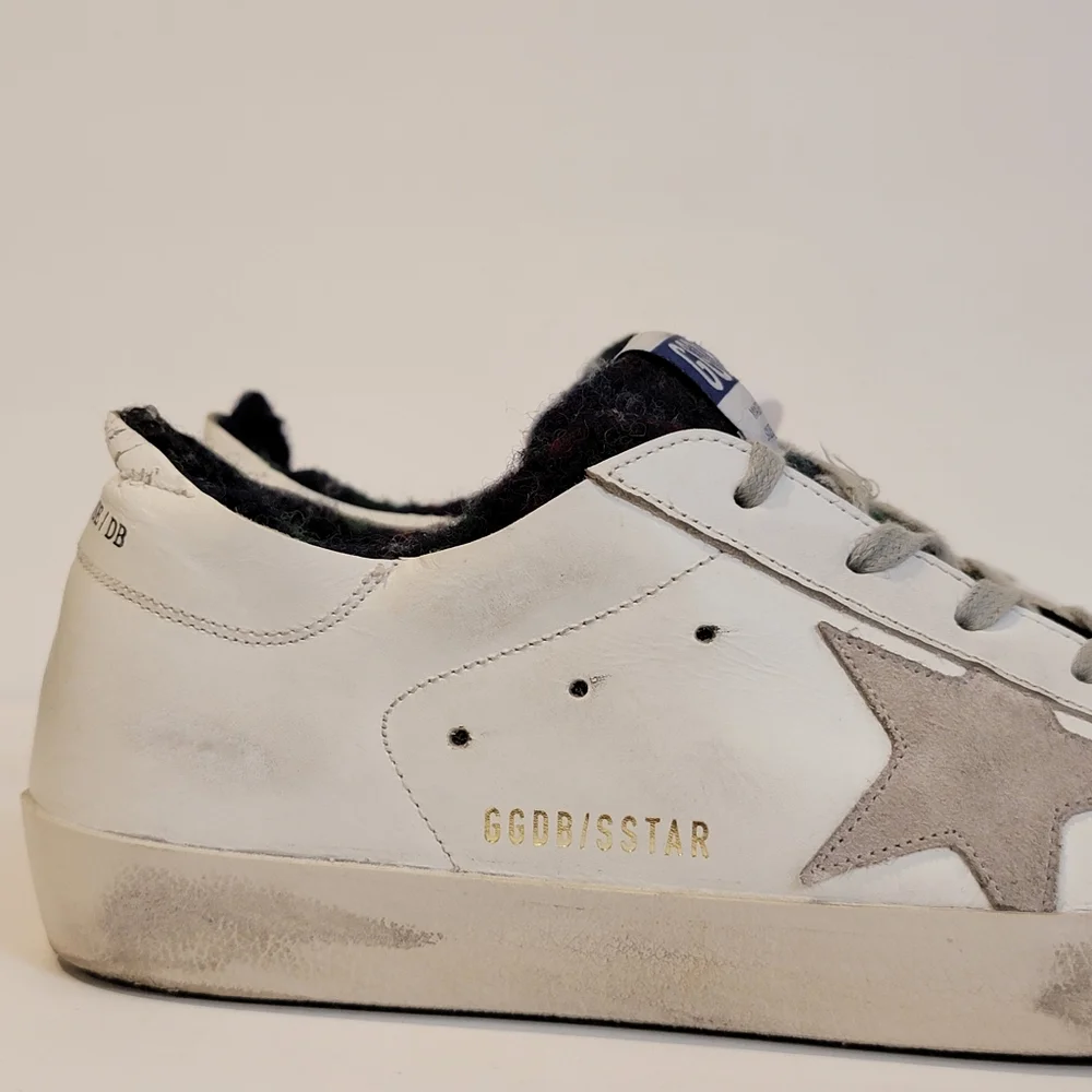 Golden Goose Sneakers womens or mens size 40 Superstar white wool liner thermal - Picture 7 of 15